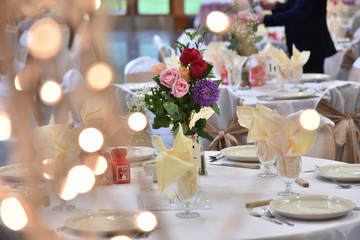 festive table setting