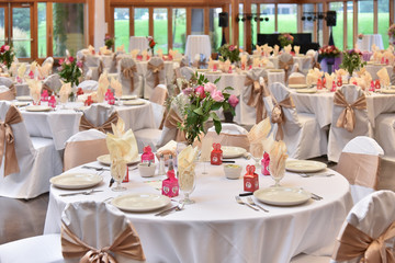 table set for a dinner