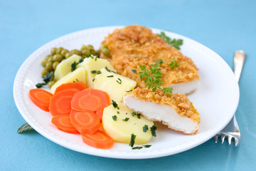 Paniertes Putenfilet
