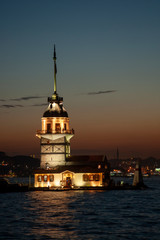 Fototapeta premium Maiden Tower at sunset