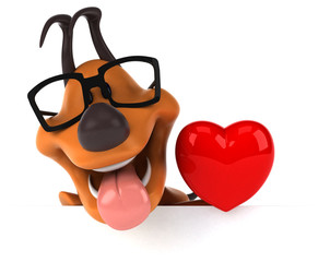 Fun dog - 3D Illustration © Julien Tromeur