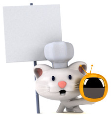 Fun cat - 3D Illustration