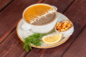  beautiful meat soup in the original design, for use in design