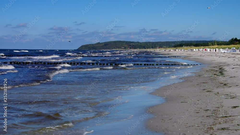 Wall mural hiddensee strand