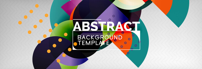 Abstract background, geometric circle composition