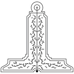 Masonic symbol of Senior Warden for Blue Lodge Freemasonry
