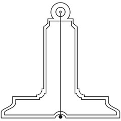 Masonic symbol of Senior Warden for Blue Lodge Freemasonry