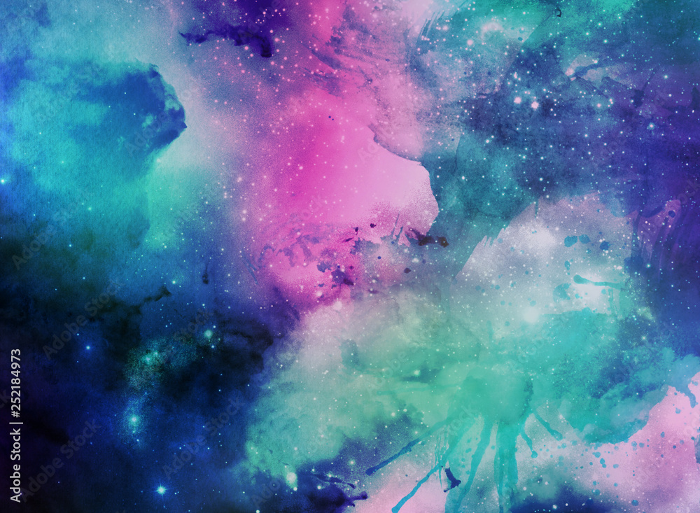 Canvas Prints holi abstract space background