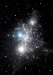 galaxy in a free space