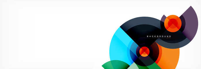 Geometric circle abstract background, creative geometric wallpaper.