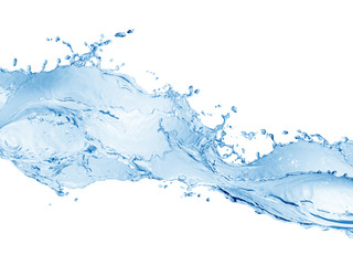 water splash, water splash isolated on white background