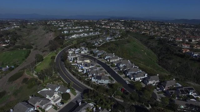 Aerial of Laguna Niguel Orange County California Residential Real Estate New Homes Development 01.MOV