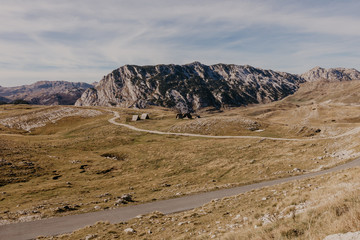 Wonderful view to mountains in the national park Durmitor in Montenegro, Balkans. Europe. Beauty world. - Image.