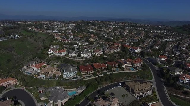 Aerial of Laguna Niguel Orange County California Residential Real Estate New Homes Development 4K 03.MOV