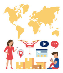 Delivery worldwide online