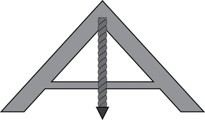 Masonic symbol of Senior Warden for Blue Lodge Freemasonry