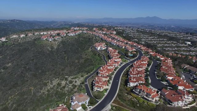Aerial of Orange County California Residential Homes Development 03.MOV