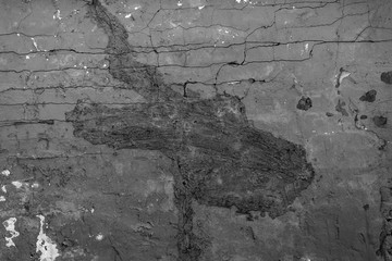 cracked bare wall 