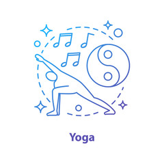 Yoga concept icon
