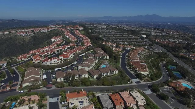 Aerial of Orange County California Residential Homes Development 04.MOV