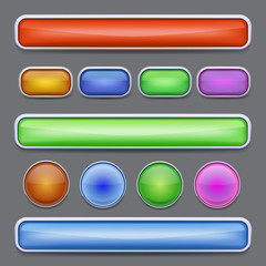 vector buttons set