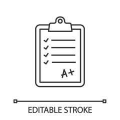 Language test linear icon