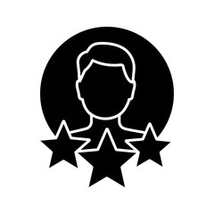 Professional experience glyph icon
