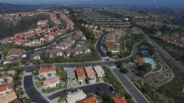 Aerial of Orange County California Residential Homes Development 09.MOV