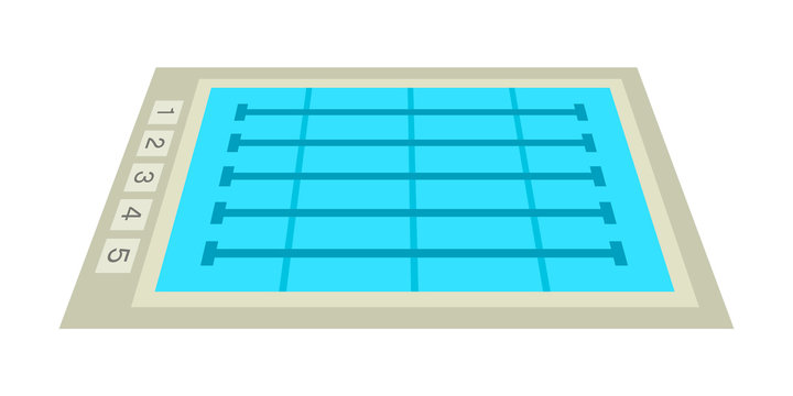 Swimming Lane clip art preview