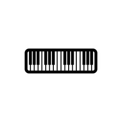 Piano monochrome icon in trendy isolated on white background. vector illustration, EPS 10. vector