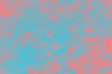  coral pink and blue paint abstract background texture with grunge brush strokes