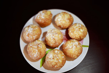  muffins on a plate