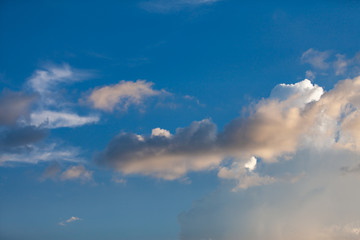 Blue sky with cloud.
