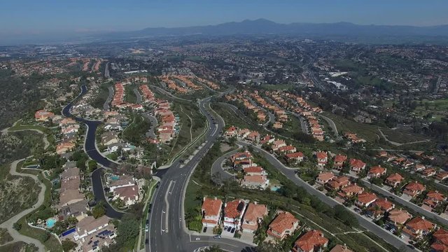 Aerial of Residential Neighborhood New Homes Development 03.MOV