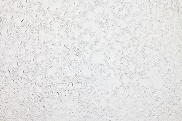 Rain droplets on glass background, Water drops on glass.