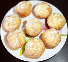  muffins on a plate
