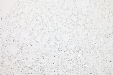 Rain droplets on glass background, Water drops on glass.