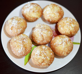  muffins on a plate