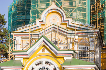 Renovation Works of The Ascension Cathedral, Almaty, Kazakhstan