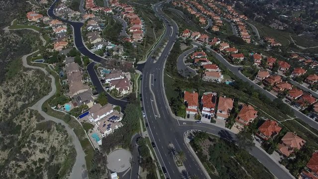 Aerial of Residential Neighborhood New Homes Development 4K.MOV