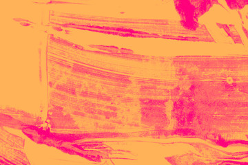 pink and yellow orange paint abstract background texture with grunge brush strokes