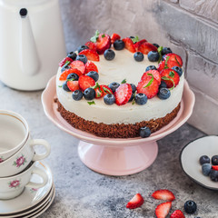 No Bake Berry Cheesecake