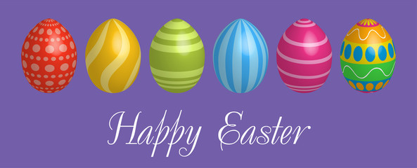 Easter egg icons. Geometric design texture. Decoration Happy Easter celebration.