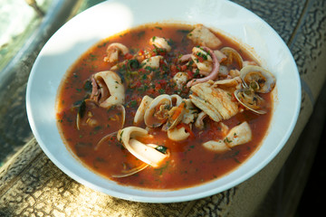 Tomato chowder soup