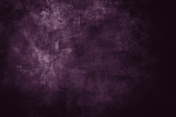 dark purple distressed wall, grungy background or texture