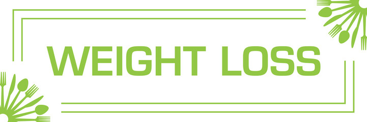 Weight Loss Spoon Fork Knife Corners Horizontal 