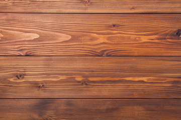 Fototapeta premium Wood planking brown background. Rustic texture