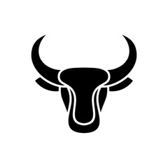 Abstract Head Bull Design illustration vector template