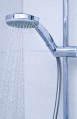 Modern shower head detail