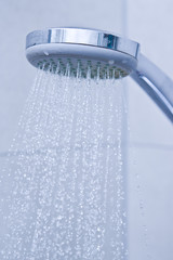 Fototapeta na wymiar Modern shower head detail